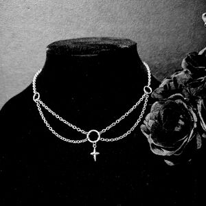 Elegant Silver Stainless Steel Chain Necklace with Star Pendant